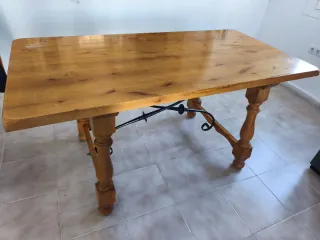 Mesa de comedor madera 6 personas