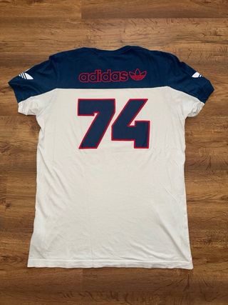 Camiseta Adidas Talla M Azul y Blanca