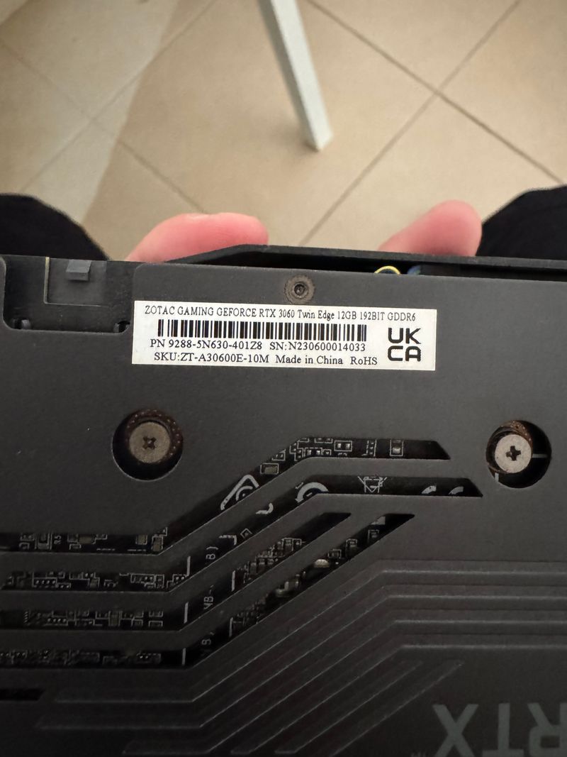 Tarjeta Gráfica Zotac RTX 3060 12GB GDDR6 afbeelding 2