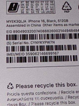 iPhone 16 512GB Negro Precintado con garantia