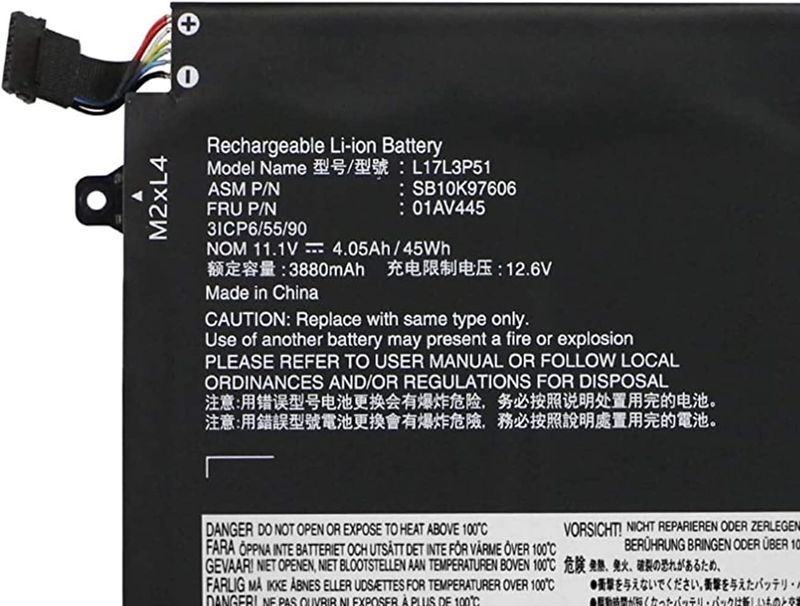Batería Lenovo L17L3P51 45Wh 11.1V afbeelding 2