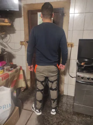 Perneras Stihl anticorte gris y naranja