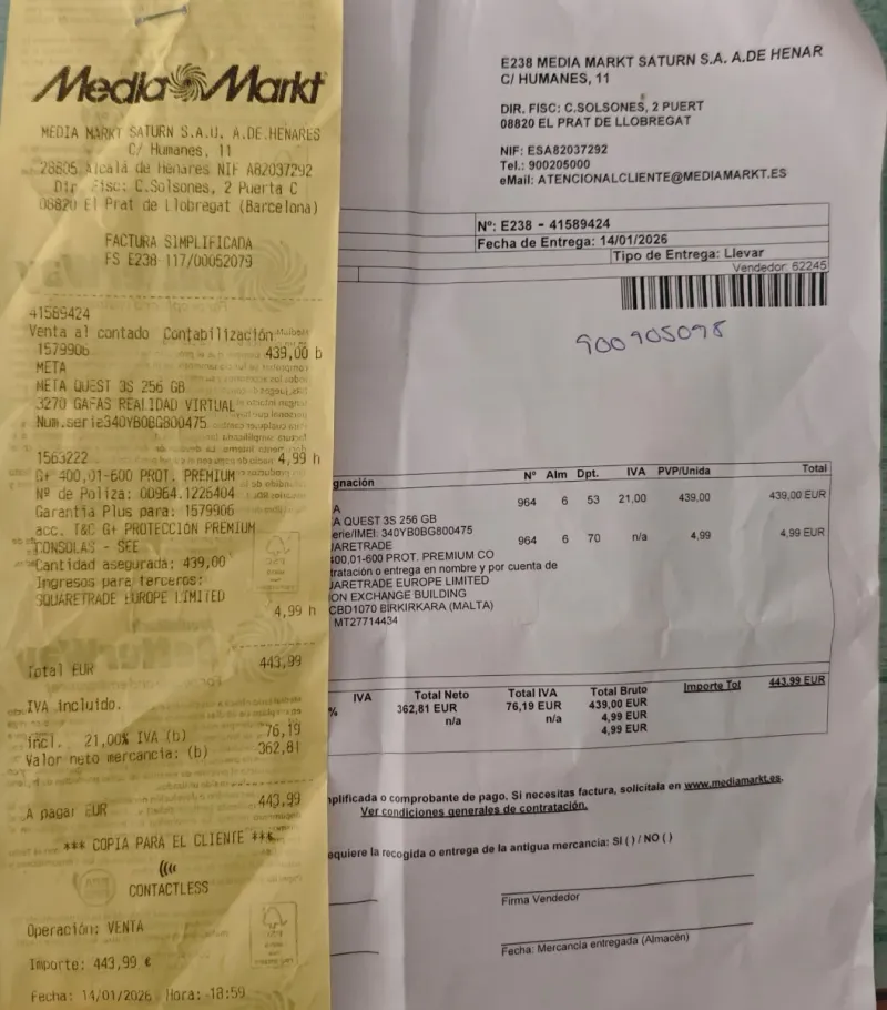 Meta Quest 3S 256 GB afbeelding 5