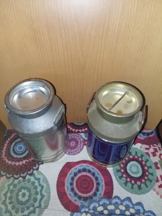 Lote 2 Lecheras Metal