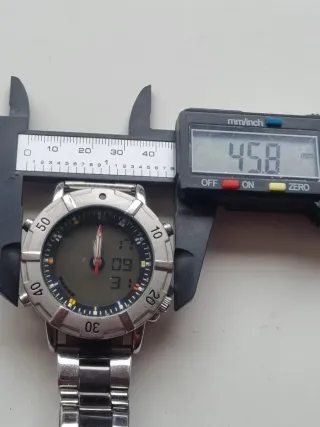 Reloj Digital Analógico Plata Negro