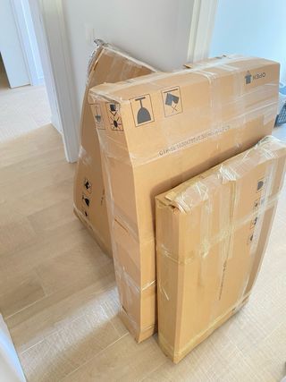 Conjunto Terraza Bambú Sofá y Mesa