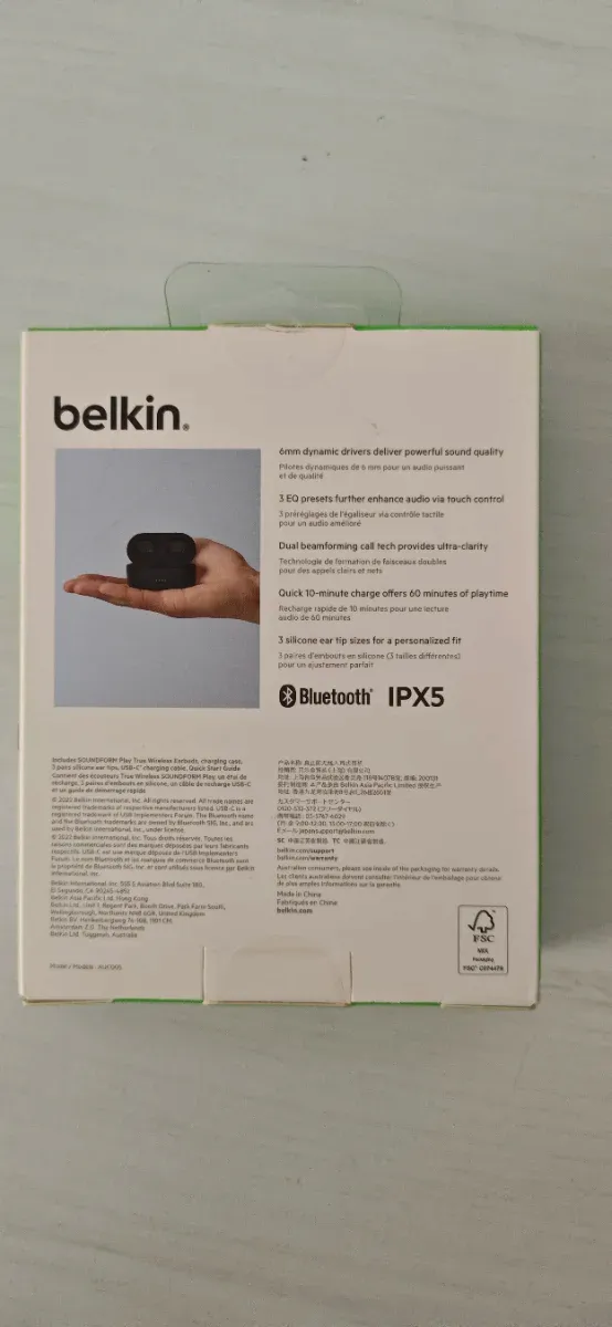 Auriculares Belkin SOUNDFORM Play Negros afbeelding 2