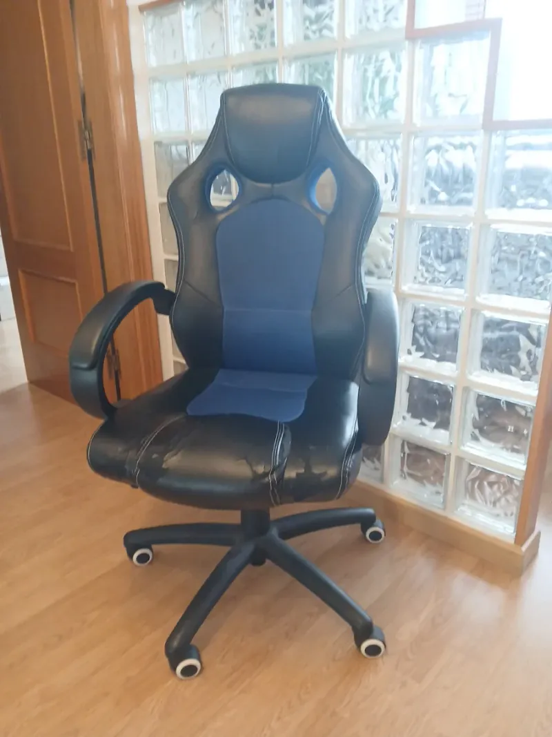 Silla Gamer Negra y Azul