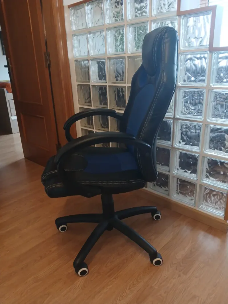 Silla Gamer Negra y Azul afbeelding 2