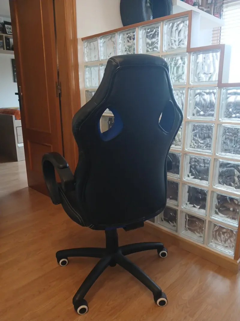 Silla Gamer Negra y Azul afbeelding 3
