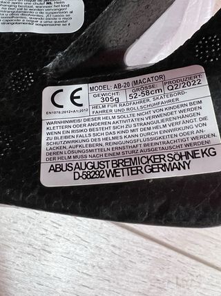 Casco Ciclismo ABUS Macator Blanco/Plata M