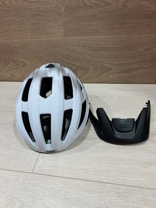 Casco Ciclismo ABUS Macator Blanco/Plata M