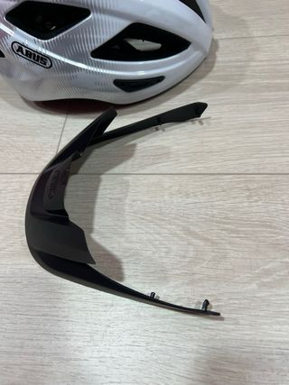 Casco Ciclismo ABUS Macator Blanco/Plata M