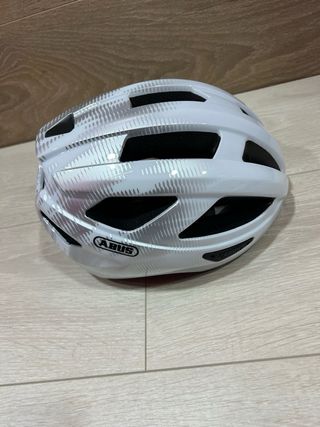 Casco Ciclismo ABUS Macator Blanco/Plata M