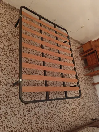 Base Cama Metálica y Madera Sumiel
