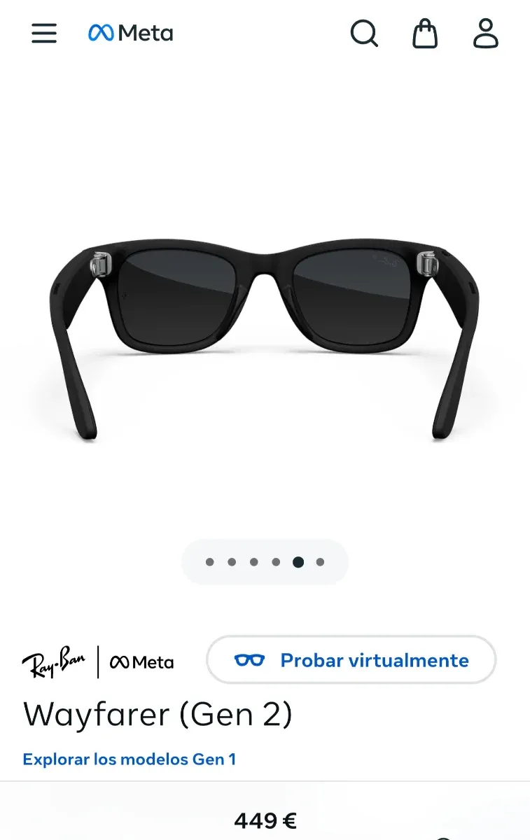Gafas Ray-Ban Meta Wayfarer Gen 2 POLARIZADAS