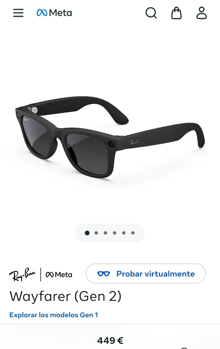 Gafas Ray-Ban Meta Wayfarer Gen 2 POLARIZADAS afbeelding 3