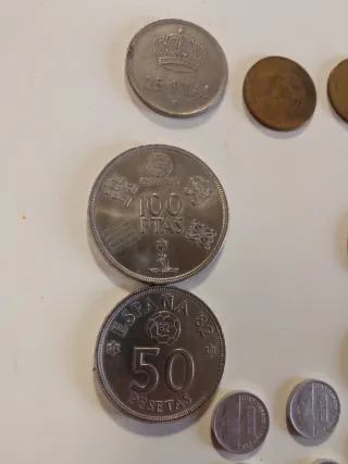 Lote de monedas de peseta