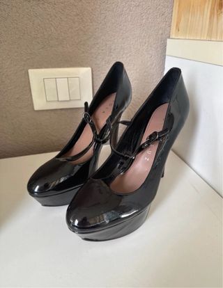 Scarpe Lola Cruv tacco 38 nere vernice