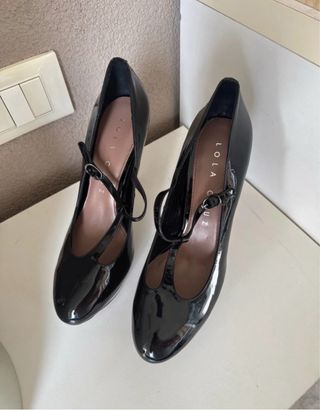 Scarpe Lola Cruv tacco 38 nere vernice