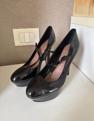 Scarpe Lola Cruv tacco 38 nere vernice