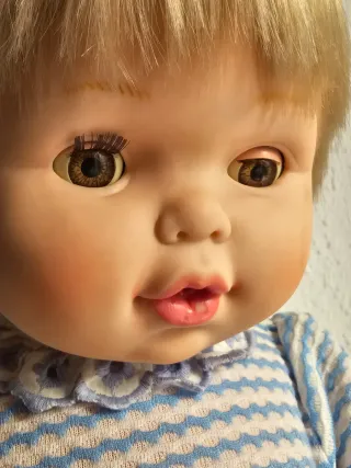 Antiguo Muñeco Bebé Realista Berjusa 70cm