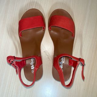 Sandalias Maripax Verano Rojas y Blancas