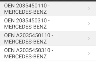 Conmutador Valeo C220 W203 OEN 2035450110 MERCEDES