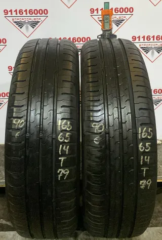 165 65 14 T CONTINENTAL RUEDA AL 90% VIDA UTIL