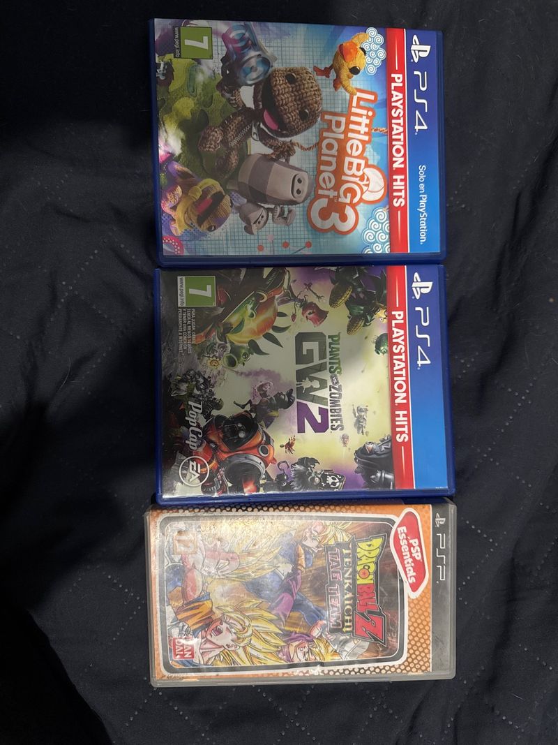 Lote Juegos PS4 y PSP: LittleBigPlanet 3, PvZ GW2.