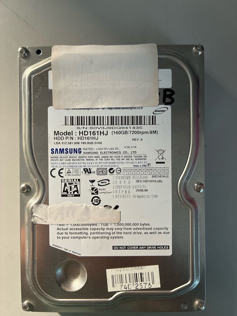 Disco Duro Samsung 160GB HD161HJ