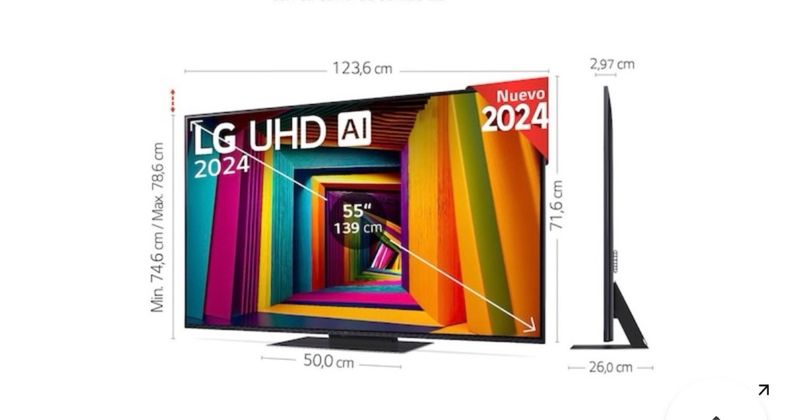 Smart TV LG UHD 4K 55 139cm afbeelding 2