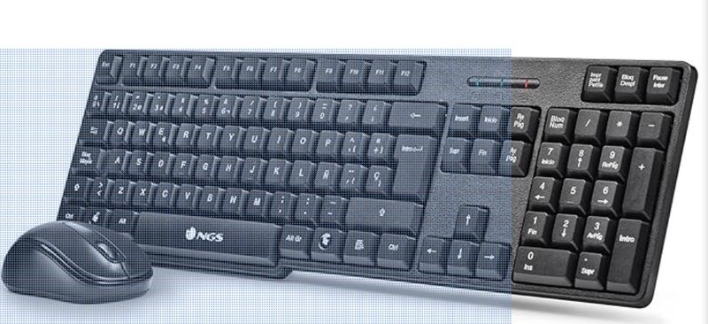 Teclado y ratón inalámbricos NGS
