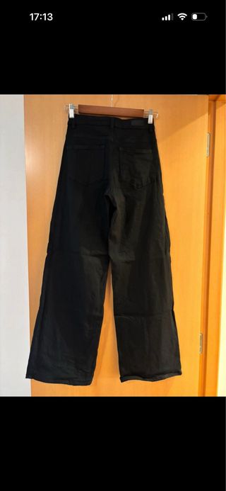 Pantalones anchos Only negros