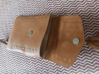 Bolso bandolera de piel