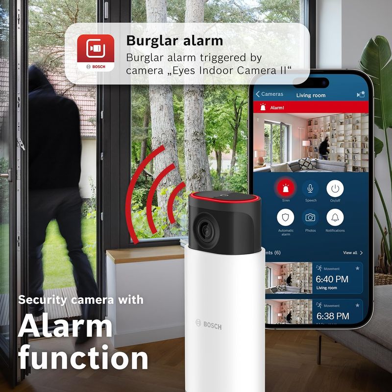 Cámara Interior Bosch Smart Home Eyes II afbeelding 7