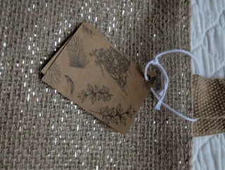 Bolsa de playa grande beige y gris