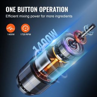 Procesador de Alimentos y Picadora de Verduras, 16 Cuartos, Procesador de Alimentos de Acero Inoxidable de Grado Alimenticio de 1400W con 2 Cuchillas en S Adicionales, Multifuncional para Picar Ve...