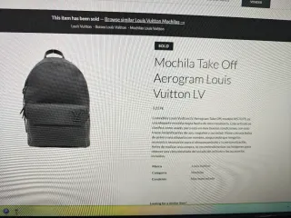 Mochila Louis Vuitton take off Aeerogram