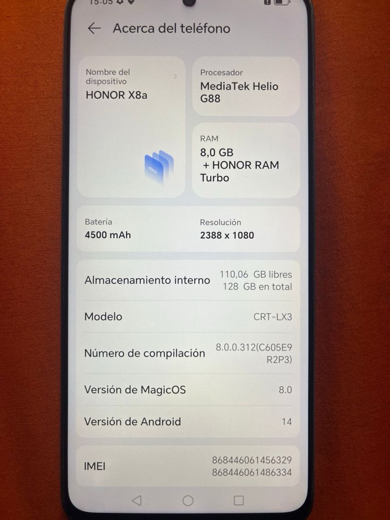 Honor X8a Multicolor/Plateado afbeelding 3