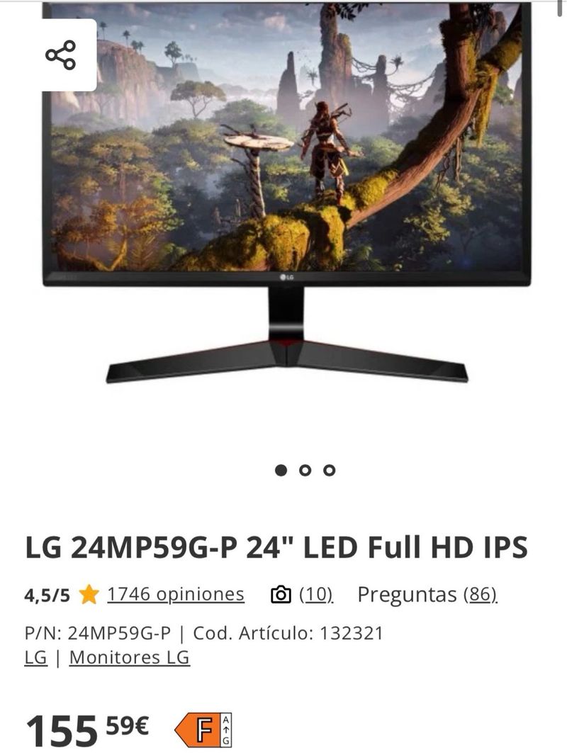 Monitor LG UltraGear 1080p afbeelding 3