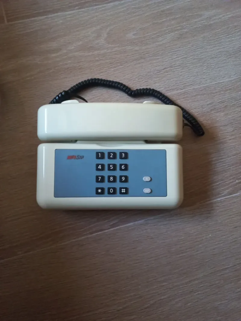 Teléfono SIP Beige/Azul