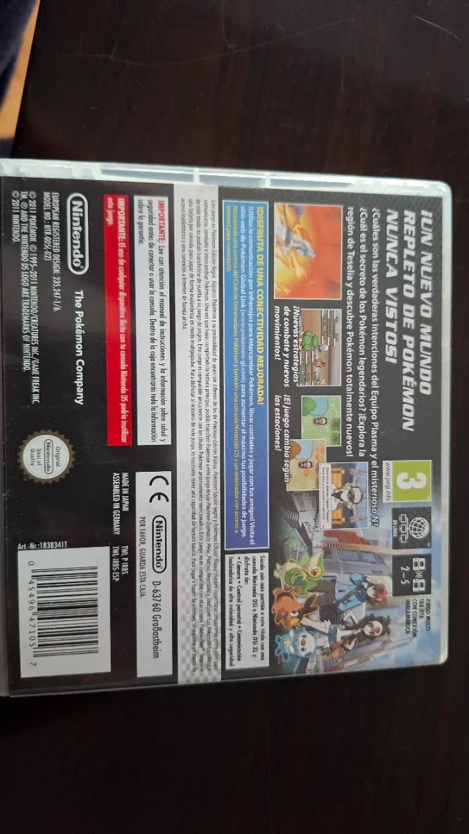 Pokemon Edición Negra Nintendo DS afbeelding 2