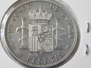 2 Pesetas Plata Alfonso XIII 1905
