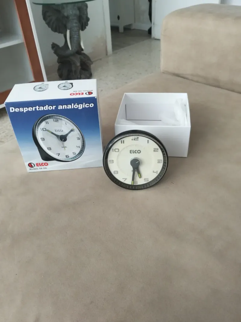 Reloj despertador analógico Elco EA-55L