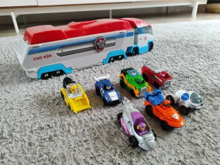 Autobús Patrulla Canina +coches True Metal +Robog
