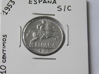 10 Céntimos aluminio Franco 1953 Sin Circular