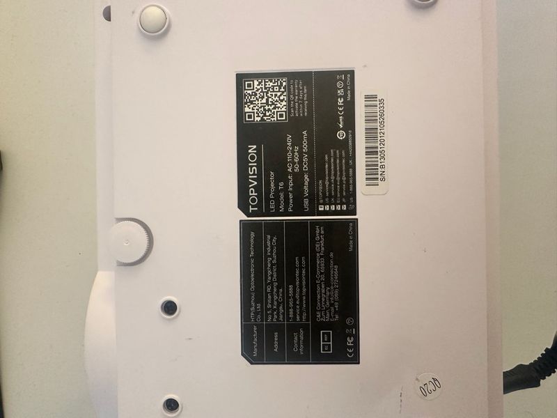Proyector TOPVISION Blanco afbeelding 3