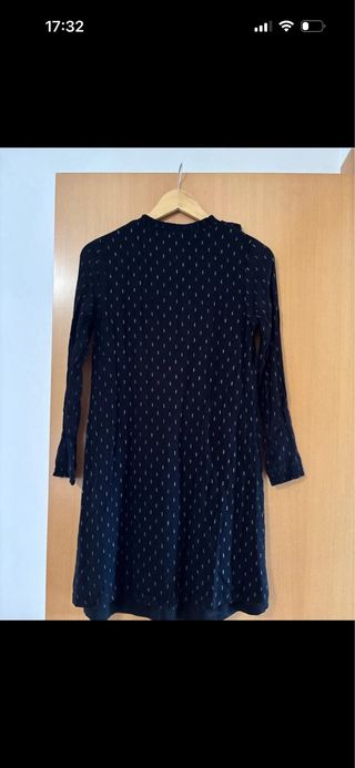 Vestido Milano negro estampado