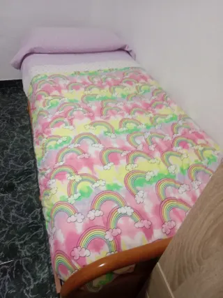 Cama nido 90cm seminueva + 2 juegos sábanas